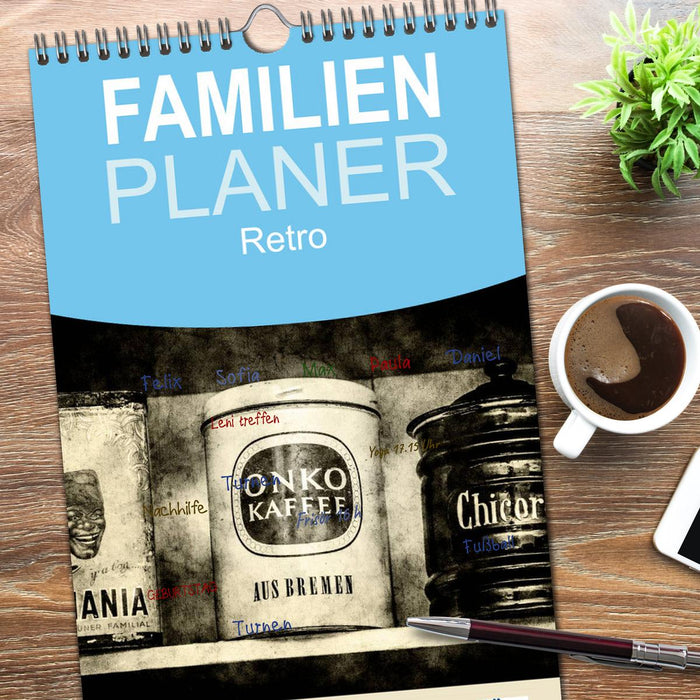 Retro (CALVENDO Familienplaner 2026)