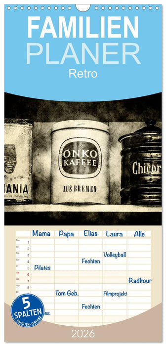 Retro (CALVENDO Familienplaner 2026)