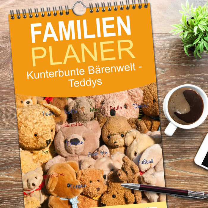 Kunterbunte Bärenwelt - Teddys (CALVENDO Familienplaner 2026)