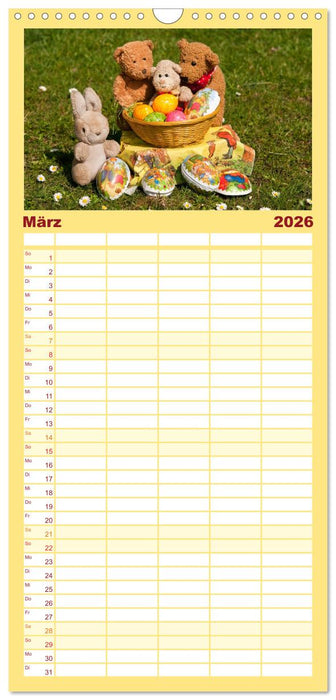 Kunterbunte Bärenwelt - Teddys (CALVENDO Familienplaner 2026)