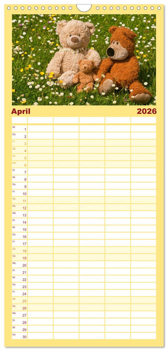 Kunterbunte Bärenwelt - Teddys (CALVENDO Familienplaner 2026)