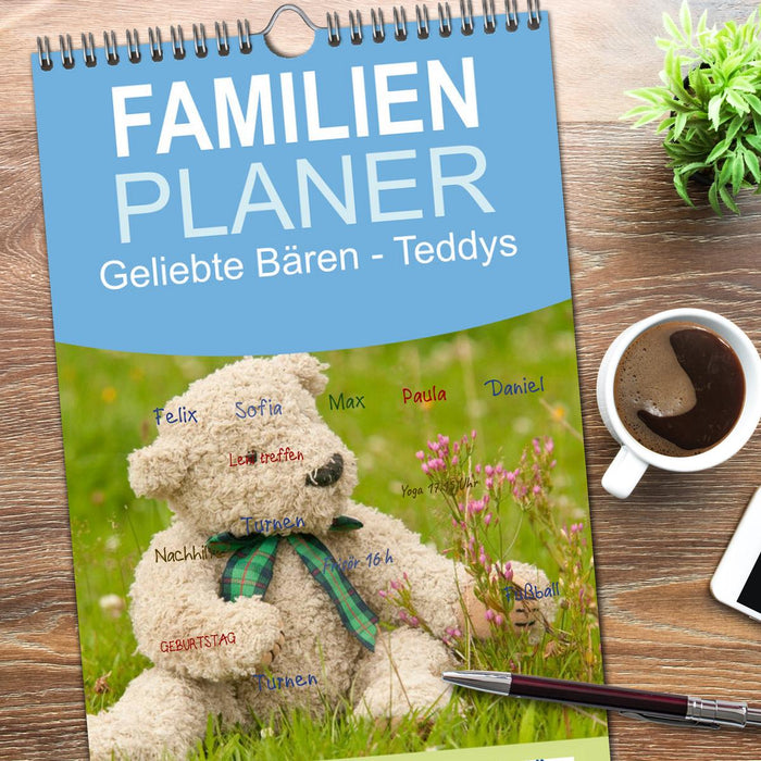 Geliebte Bären - Teddys (CALVENDO Familienplaner 2026)