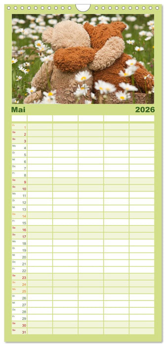 Geliebte Bären - Teddys (CALVENDO Familienplaner 2026)