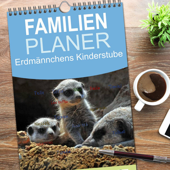 Erdmännchens Kinderstube (CALVENDO Familienplaner 2026)