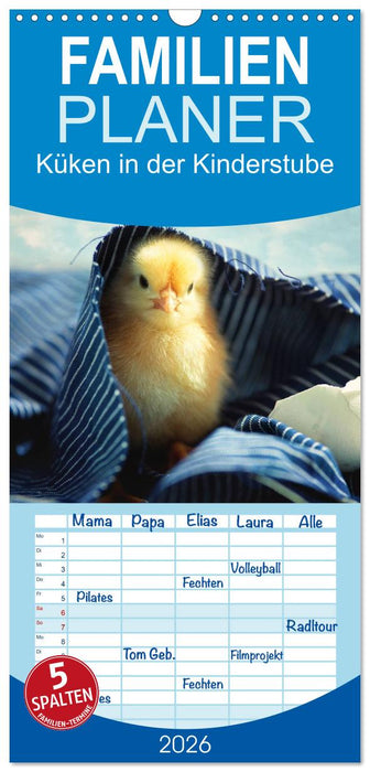 Küken in der Kinderstube (CALVENDO Familienplaner 2026)