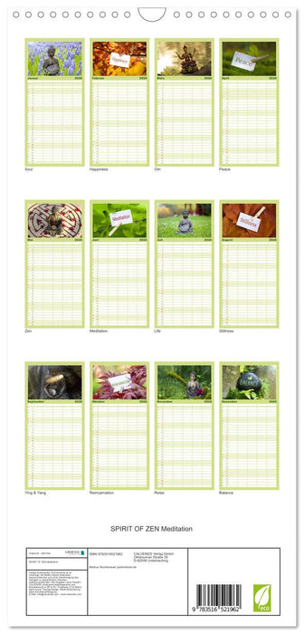 SPIRIT OF ZEN Meditation (CALVENDO Familienplaner 2026)