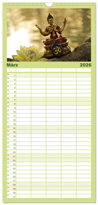 SPIRIT OF ZEN Meditation (CALVENDO Familienplaner 2026)