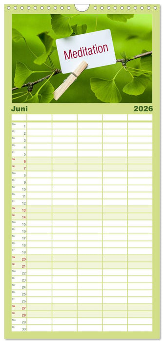 SPIRIT OF ZEN Meditation (CALVENDO Familienplaner 2026)