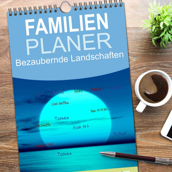 Bezaubernde Landschaften (CALVENDO Familienplaner 2026)
