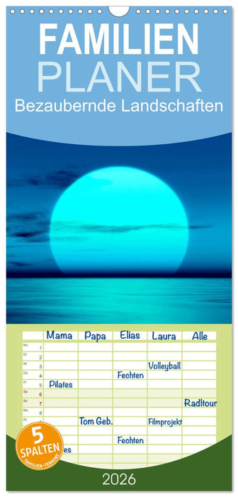 Bezaubernde Landschaften (CALVENDO Familienplaner 2026)