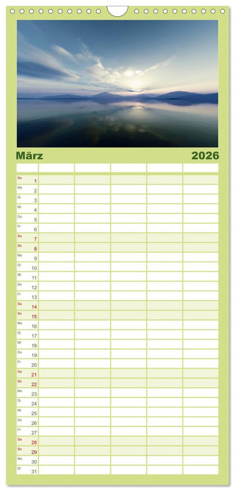 Bezaubernde Landschaften (CALVENDO Familienplaner 2026)