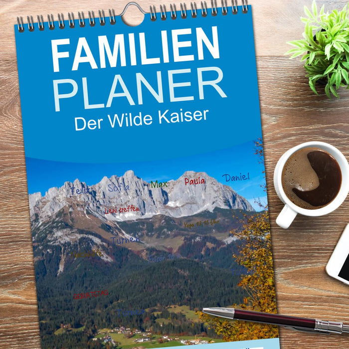 Der Wilde Kaiser, das Kletterparadies bei Kitzbühel (CALVENDO Familienplaner 2026)