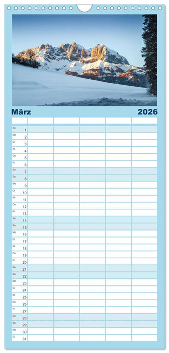 Der Wilde Kaiser, das Kletterparadies bei Kitzbühel (CALVENDO Familienplaner 2026)