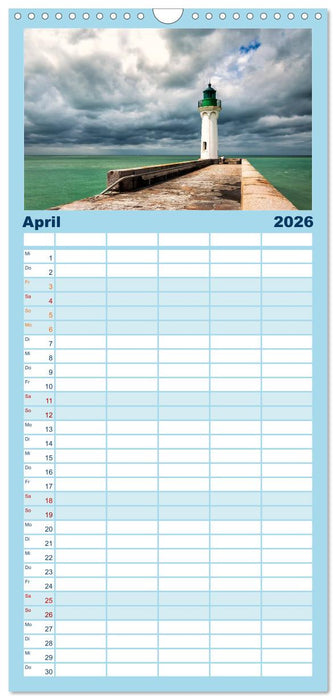 Faszination Meer und Wolken (CALVENDO Familienplaner 2026)