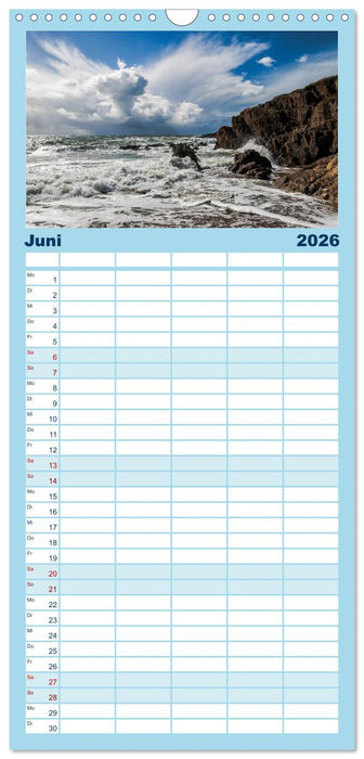 Faszination Meer und Wolken (CALVENDO Familienplaner 2026)