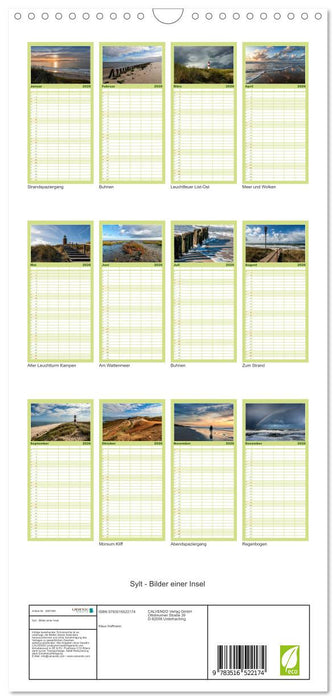 Sylt - Bilder einer Insel (CALVENDO Familienplaner 2026)