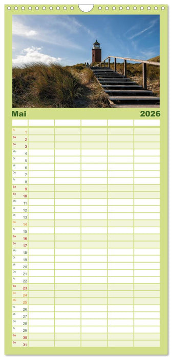 Sylt - Bilder einer Insel (CALVENDO Familienplaner 2026)