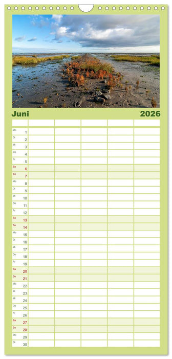 Sylt - Bilder einer Insel (CALVENDO Familienplaner 2026)