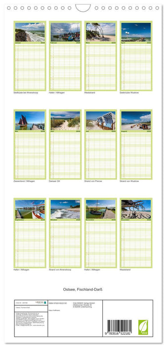 Ostsee, Fischland-Darß (CALVENDO Familienplaner 2026)