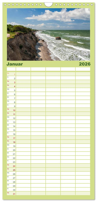 Ostsee, Fischland-Darß (CALVENDO Familienplaner 2026)