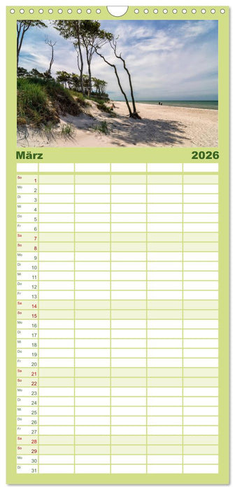 Ostsee, Fischland-Darß (CALVENDO Familienplaner 2026)