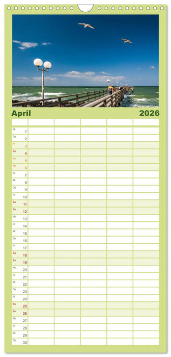 Ostsee, Fischland-Darß (CALVENDO Familienplaner 2026)