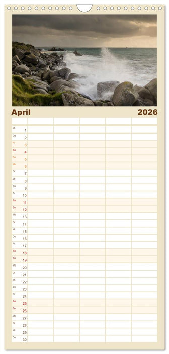 Bretagne - Bilder einer Küstenlandschaft (CALVENDO Familienplaner 2026)