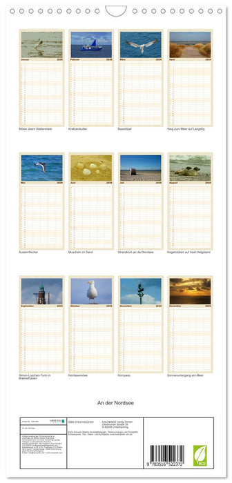 An der Nordsee (CALVENDO Familienplaner 2026)