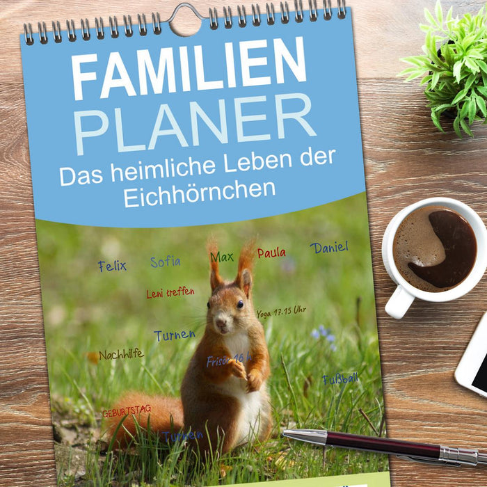 Das heimliche Leben der Eichhörnchen (CALVENDO Familienplaner 2026)