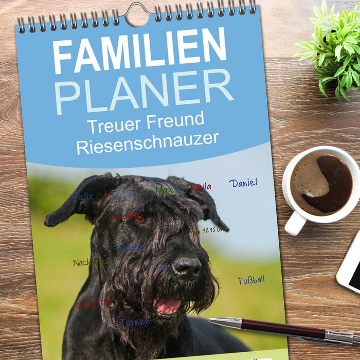 Treuer Freund Riesenschnauzer (CALVENDO Familienplaner 2026)