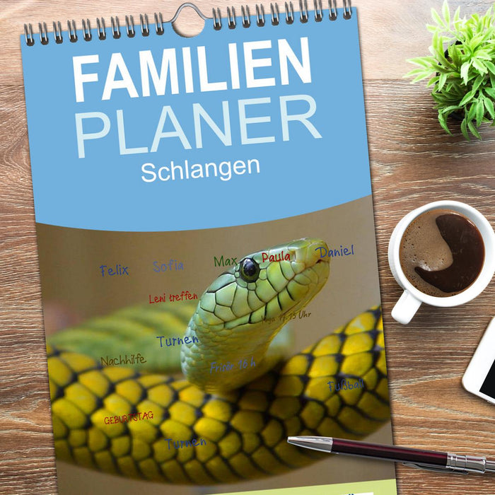 Schlangen (CALVENDO Familienplaner 2026)