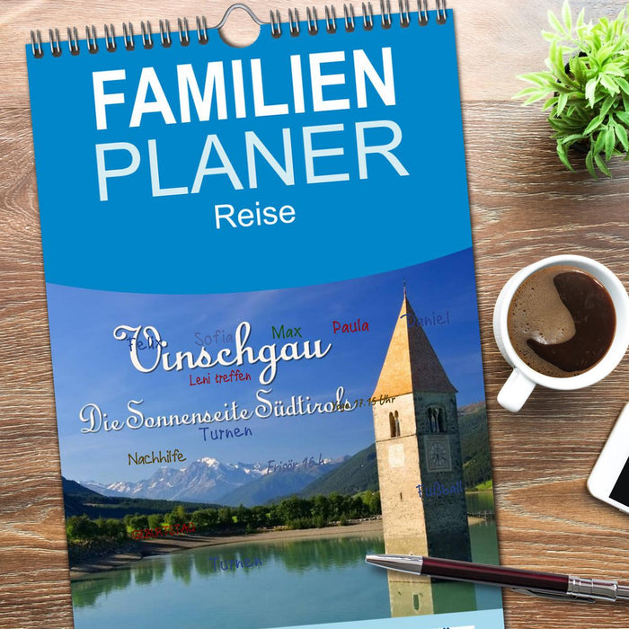 Vinschgau - Die Sonnenseite Südtirols (CALVENDO Familienplaner 2026)