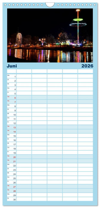 Landshut bei Tag und Nacht (CALVENDO Familienplaner 2026)