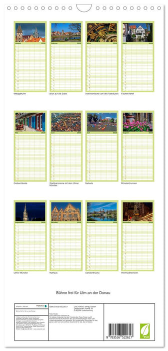 Bühne frei für Ulm an der Donau (CALVENDO Familienplaner 2026)