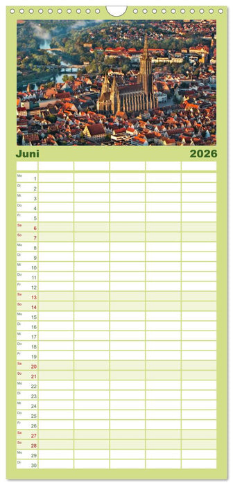 Bühne frei für Ulm an der Donau (CALVENDO Familienplaner 2026)