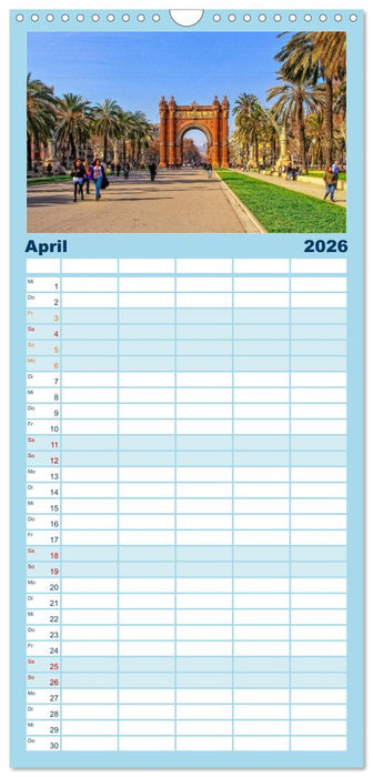 Die 12 meistbesuchten Städte in Europa (CALVENDO Familienplaner 2026)