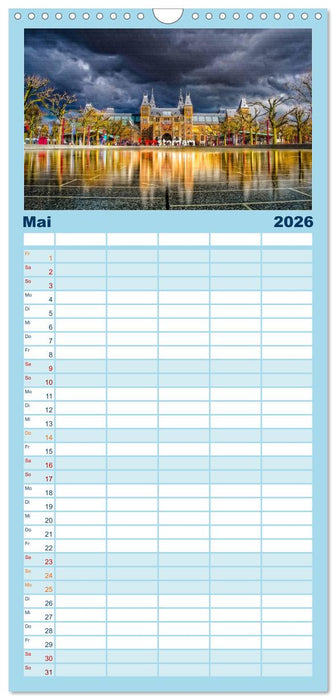 Die 12 meistbesuchten Städte in Europa (CALVENDO Familienplaner 2026)