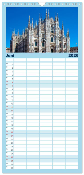 Die 12 meistbesuchten Städte in Europa (CALVENDO Familienplaner 2026)