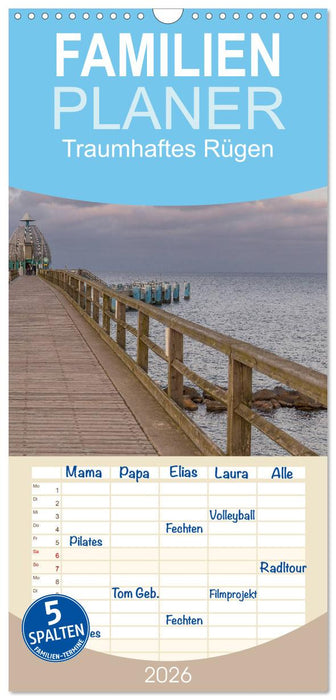 Traumhaftes Rügen (CALVENDO Familienplaner 2026)