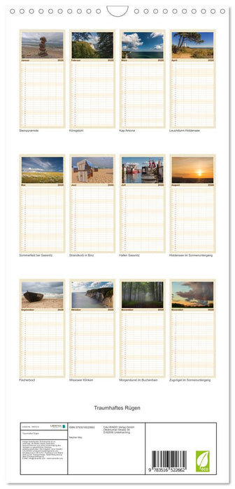 Traumhaftes Rügen (CALVENDO Familienplaner 2026)