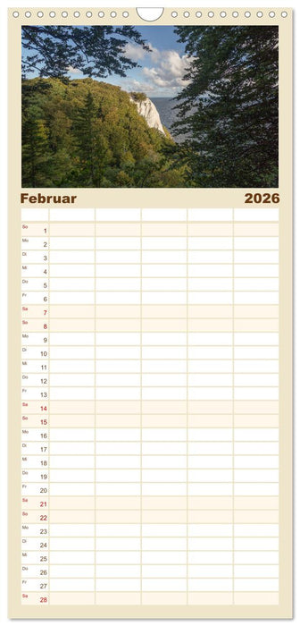 Traumhaftes Rügen (CALVENDO Familienplaner 2026)