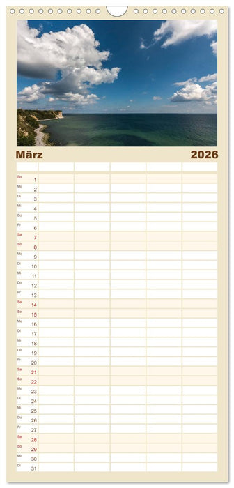 Traumhaftes Rügen (CALVENDO Familienplaner 2026)