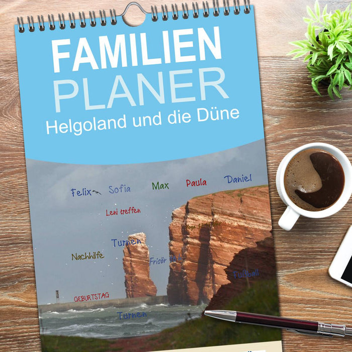 Helgoland und die Düne (CALVENDO Familienplaner 2026)