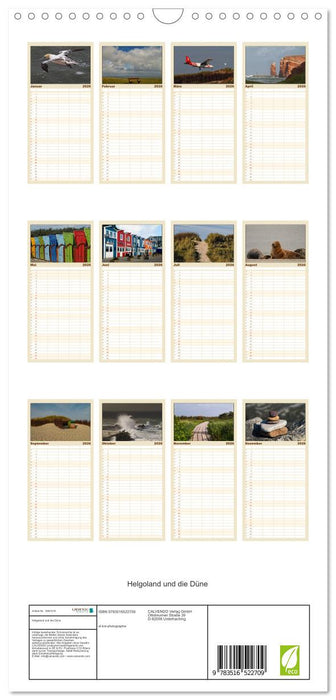 Helgoland und die Düne (CALVENDO Familienplaner 2026)