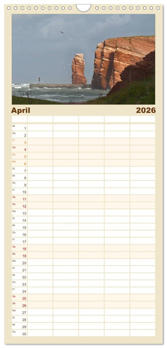 Helgoland und die Düne (CALVENDO Familienplaner 2026)
