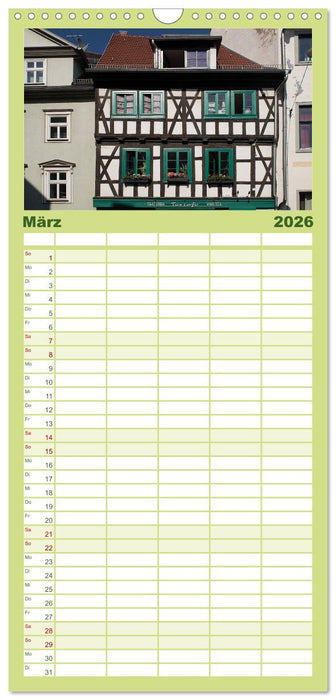 Erfurt (CALVENDO Familienplaner 2026)