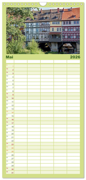 Erfurt (CALVENDO Familienplaner 2026)