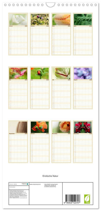 Erotische Natur (CALVENDO Familienplaner 2026)