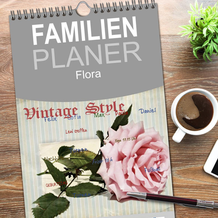 Vintage Style (CALVENDO Familienplaner 2026)