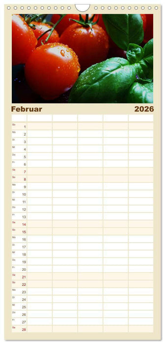 Pasta Kreationen (CALVENDO Familienplaner 2026)